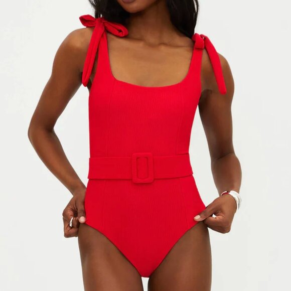 Beach Riot Core Collection Sydney One Piece in Red Size Small - Picture 1 of 6